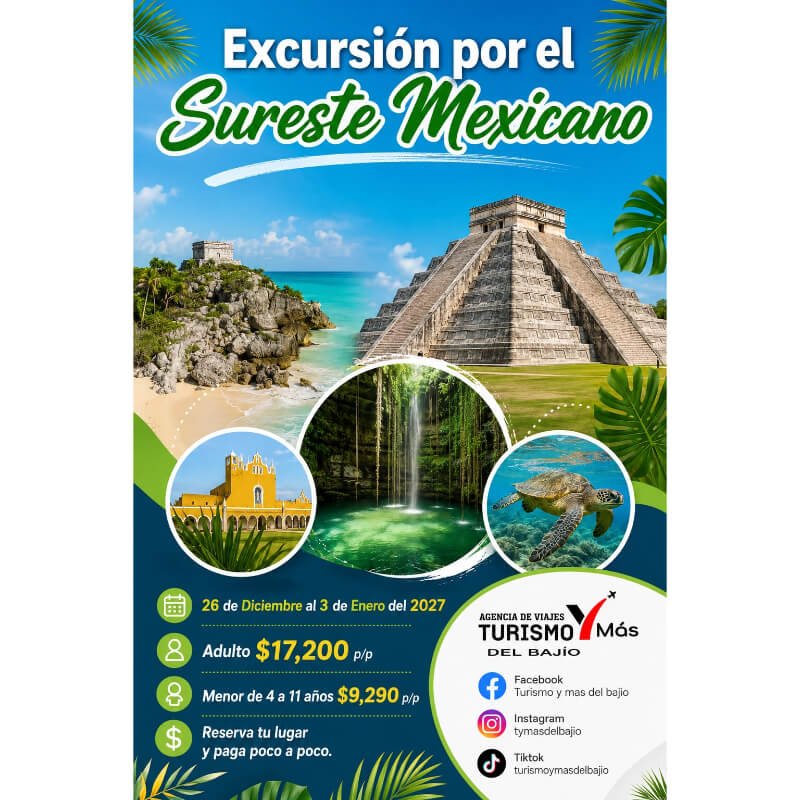 Gran Excursión por el Sureste Mexicano: ¡Una Aventura de Año Nuevo Inolvidable!
