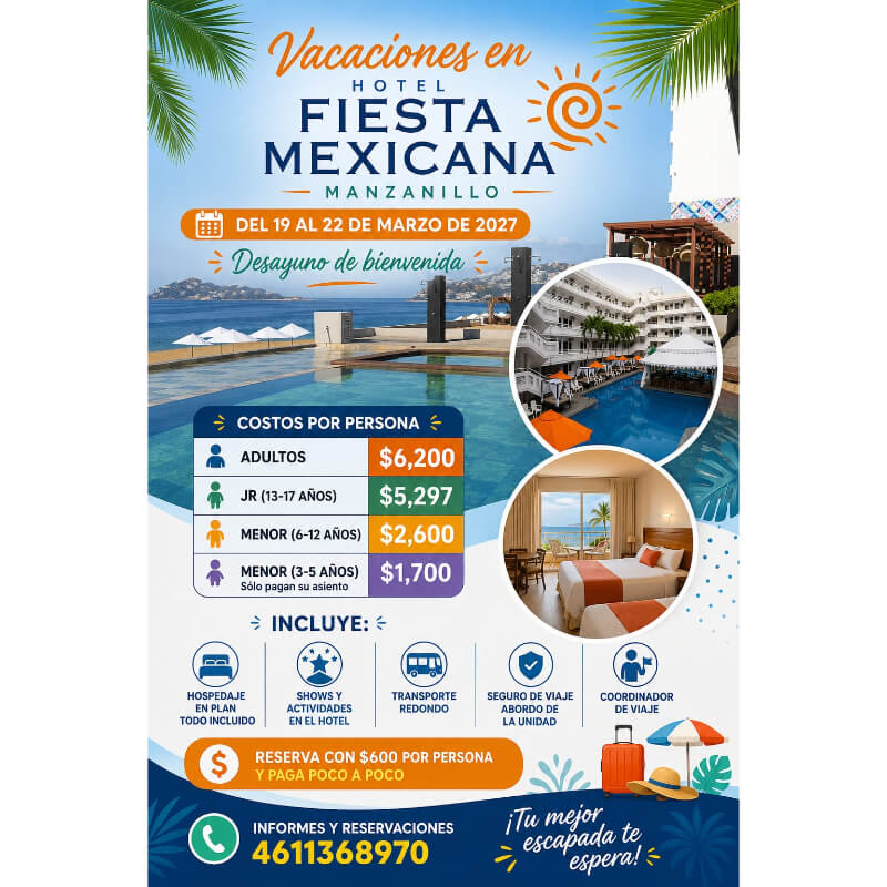 Vacaciones en Hotel Fiesta Mexicana Manzanillo: ¡Playa y Todo Incluido!
