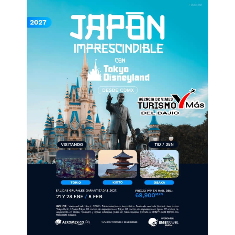 Japón Imprescindible 2027 con Tokyo Disneyland: ¡Una Aventura Inolvidable!