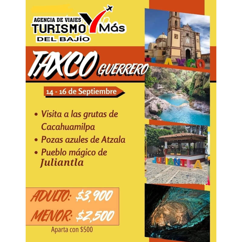 Excursión a Taxco Guerrero: ¡Grutas de Cacahuamilpa, Pozas Azules y Juliantla!